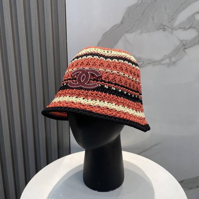 Chanel Knitted Bucket Hat Sunscreen Fisherman Hat High Density To Make A Super T