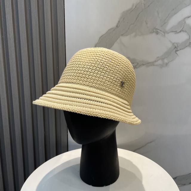 Chanel Knitted Bucket Hat Sunscreen Fisherman Hat High Density To Make A Super T