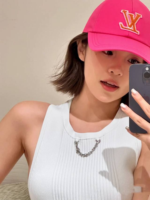 lv Louis Vuitton High Version Counter Hit Baseball Cap Re-Made High-End Atmos