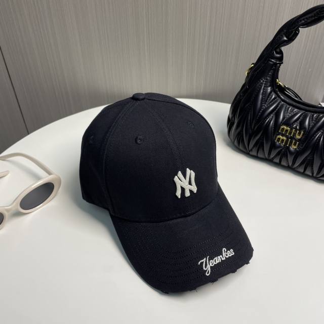 ny New York Embroidered Baseball Cap Is Simple And Elegant. 1:1 Mold Customiz