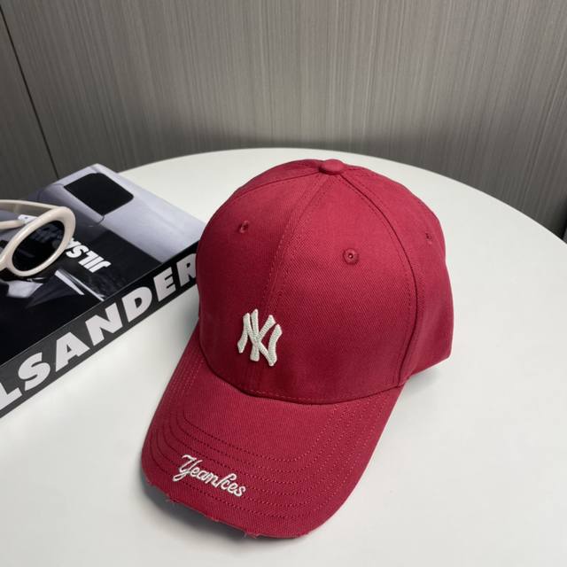 ny New York Embroidered Baseball Cap Is Simple And Elegant. 1:1 Mold Customiz