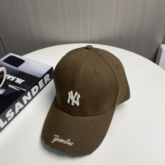 ny New York Embroidered Baseball Cap Is Simple And Elegant. 1:1 Mold Customiz