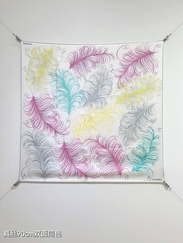 scc2528 18 Momme Double-Sided 90X90Cm Twill Silk Chanel