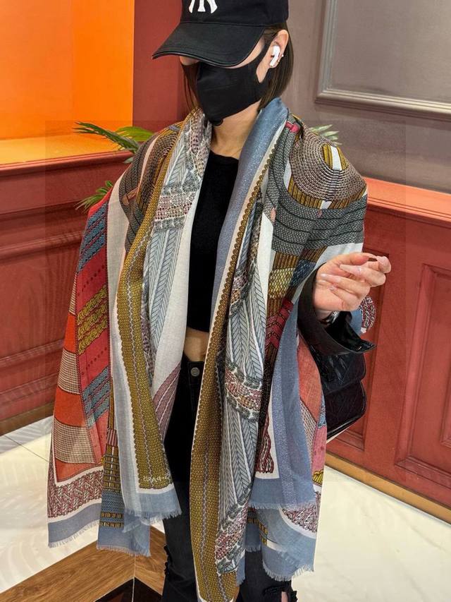 A Glowing Scarf. I Bought It At The Herm