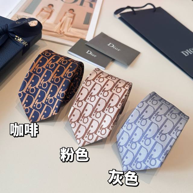 Special Dior New Tie Dior Men's Cd Tie Flower Belt Is Rare, Showing Exquisite Cr
