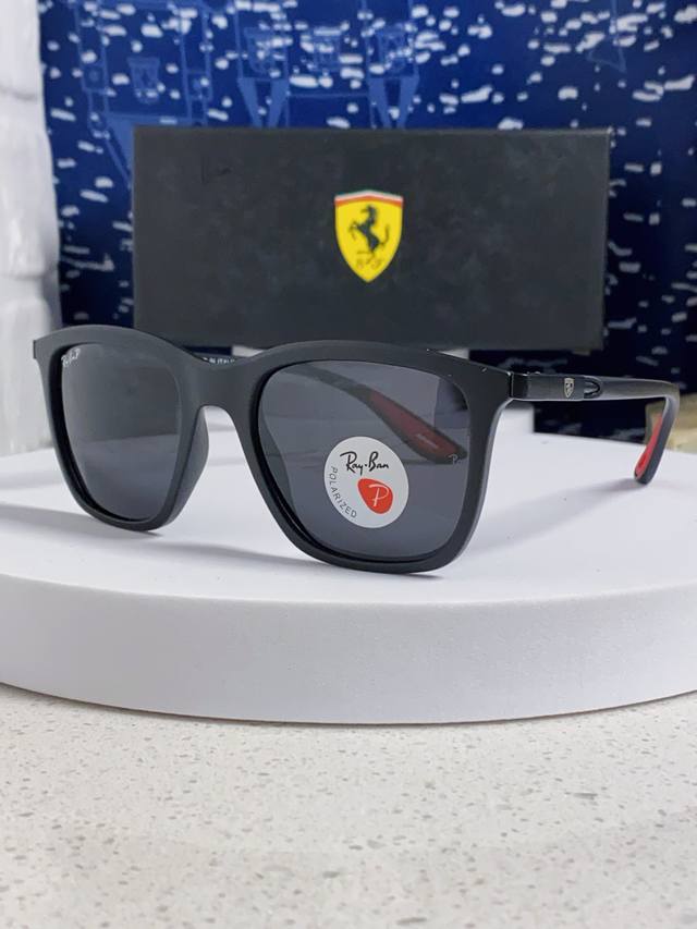 rayban Ray-Ban Sunglasses Ferrari Co-Branded Square Sunglasses Rb4433M Size: