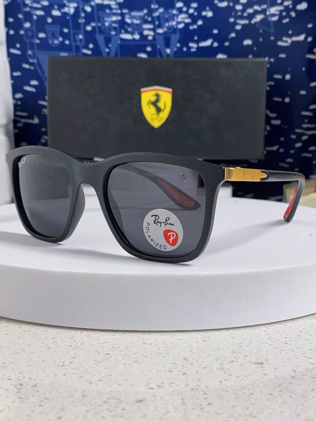 rayban Ray-Ban Sunglasses Ferrari Co-Branded Square Sunglasses Rb4433M Size: