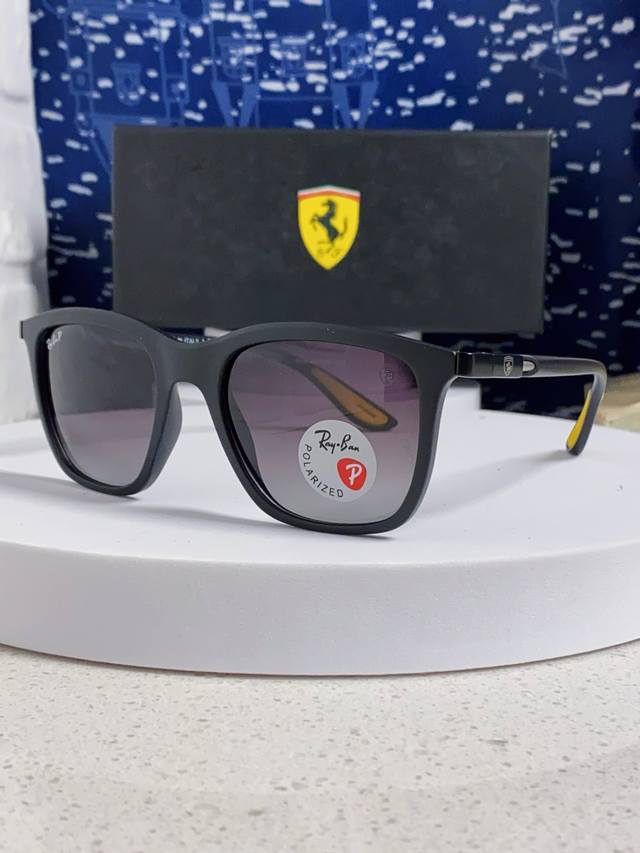 rayban Ray-Ban Sunglasses Ferrari Co-Branded Square Sunglasses Rb4433M Size: