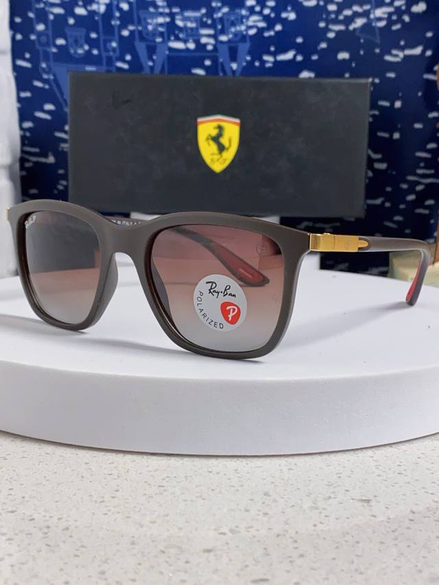 rayban Ray-Ban Sunglasses Ferrari Co-Branded Square Sunglasses Rb4433M Size: