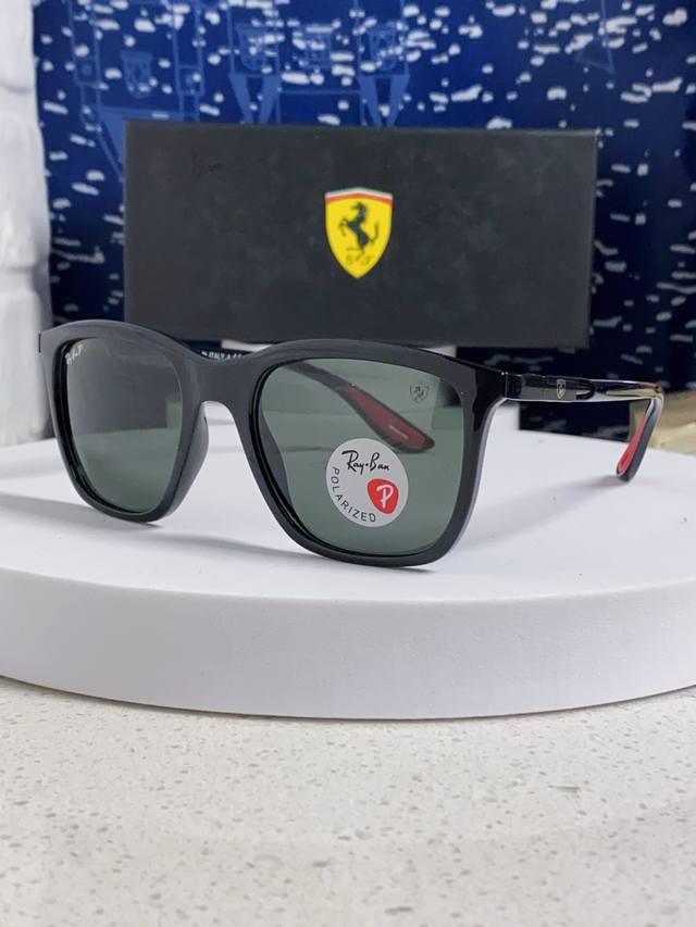 rayban Ray-Ban Sunglasses Ferrari Co-Branded Square Sunglasses Rb4433M Size: