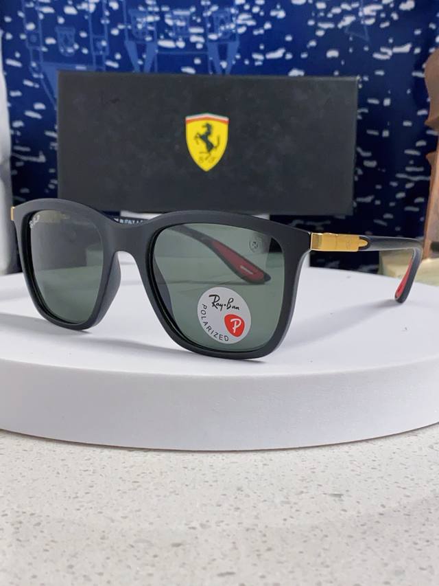rayban Ray-Ban Sunglasses Ferrari Co-Branded Square Sunglasses Rb4433M Size: