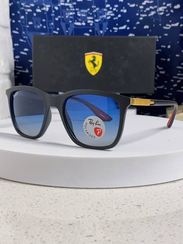 rayban Ray-Ban Sunglasses Ferrari Co-Branded Square Sunglasses Rb4433M Size: