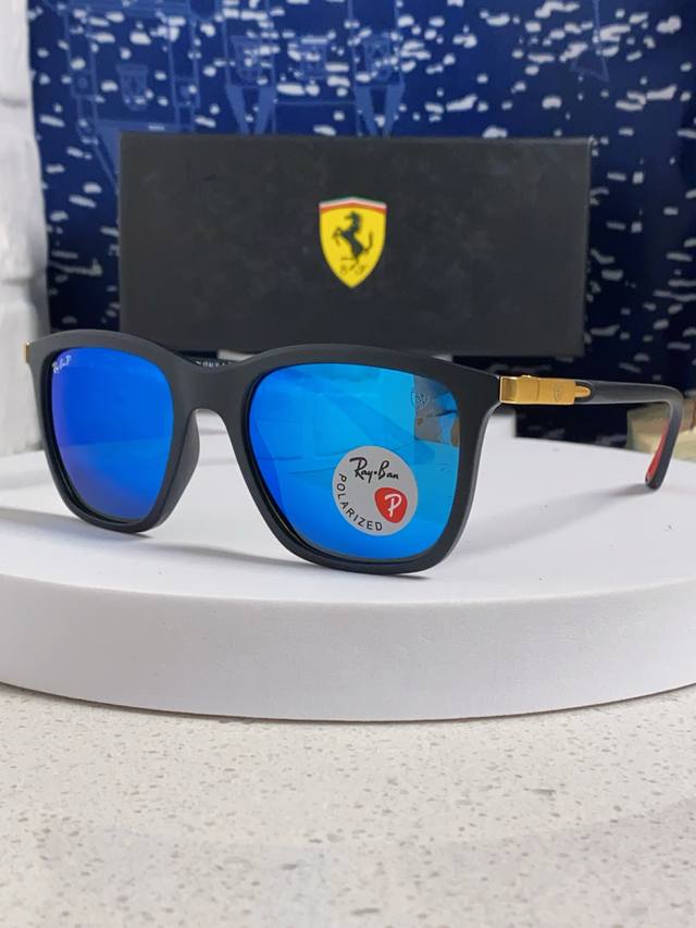 rayban Ray-Ban Sunglasses Ferrari Co-Branded Square Sunglasses Rb4433M Size: