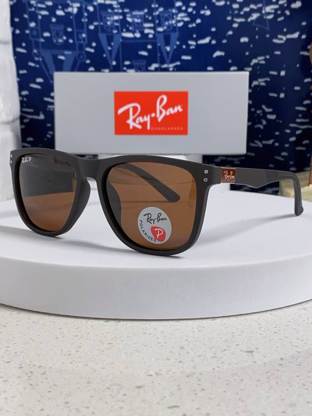 ray Ban Ray-Ban 2025 New Rectangular Unisex Sunglasses Men's Driving Polarize