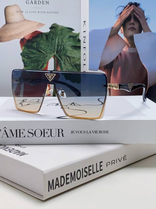 prada Prada 2025 New Large Frame Men's And Women's Sunglasses Fashion Trend L