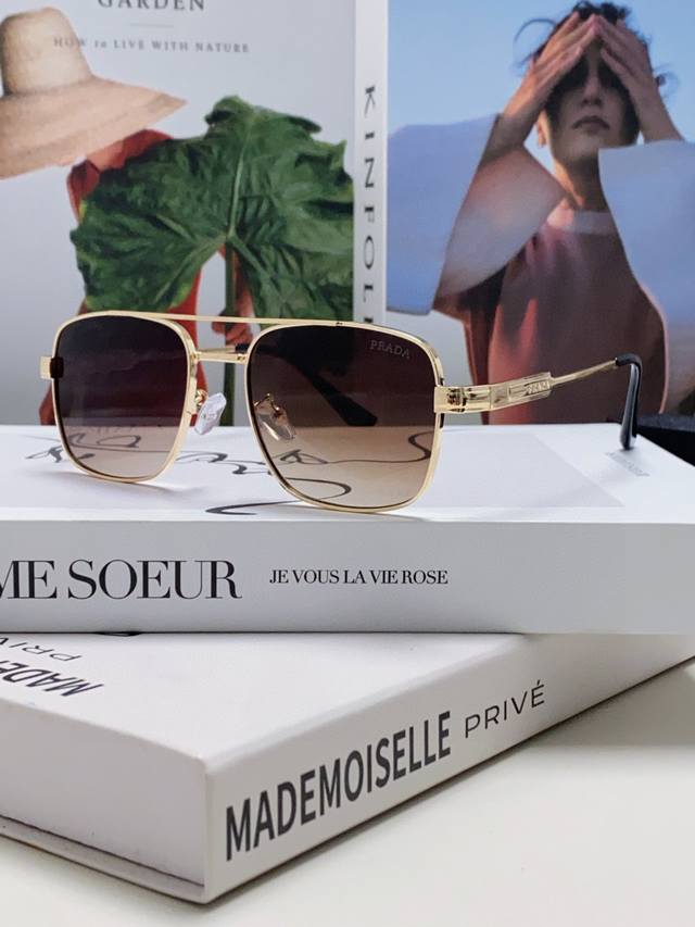 prada Prada 2025 Fashion New Personality High-End Sunglasses Anti-Uv Square F