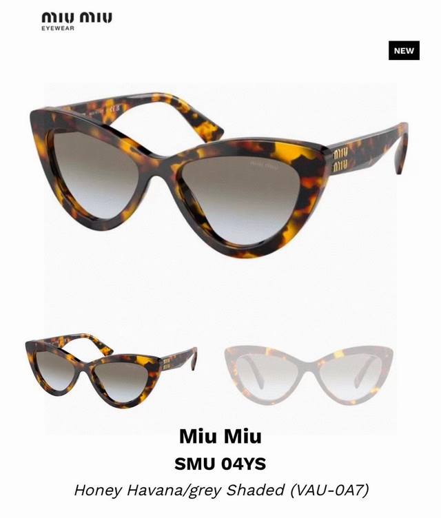 miumiu Miu Miu Cat-Eye Sunglasses With Exquisite Miumiu Small Logo. Recommend