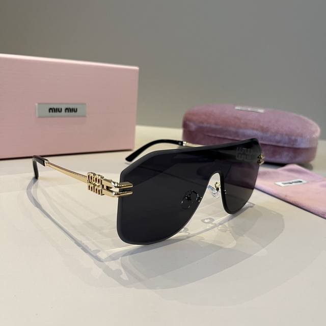 Miu Miu Miumiu New Sunglasses High-End Frameless Sunglasses For Women Uv Protect