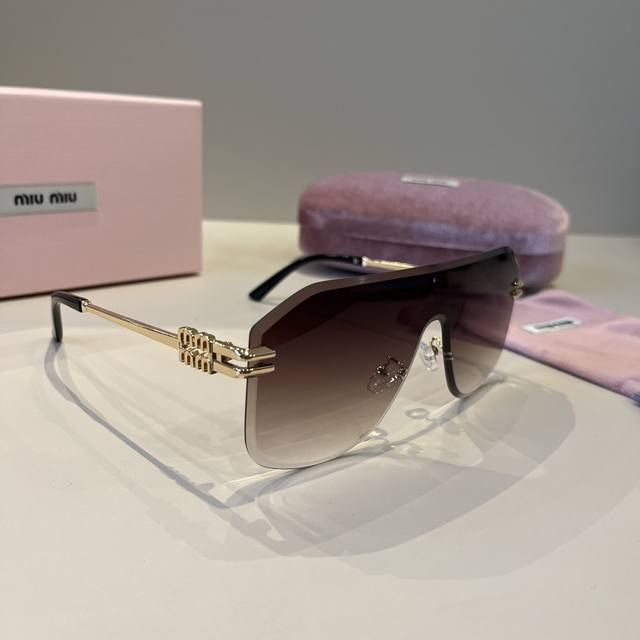 Miu Miu New Sunglasses High-End Frameless Sunglasses For Women Uv Protection For