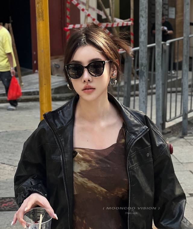 dior-Dior 2025 Spring New Trend Hot Fashion Round Frame Polarized Sunglasses
