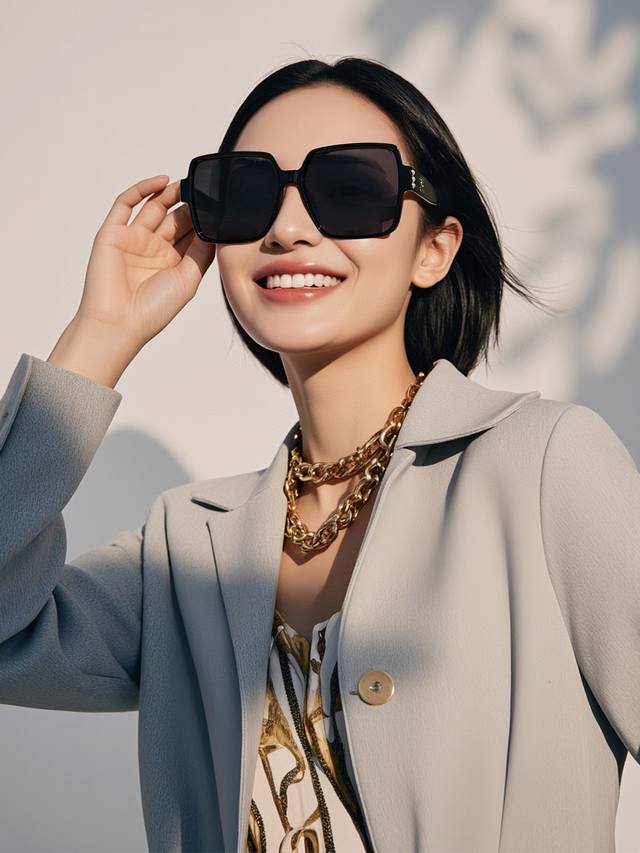 Chanel Ladies Polarized Sunglasses With Pearl Inlay And Classic Double C-Logo, P