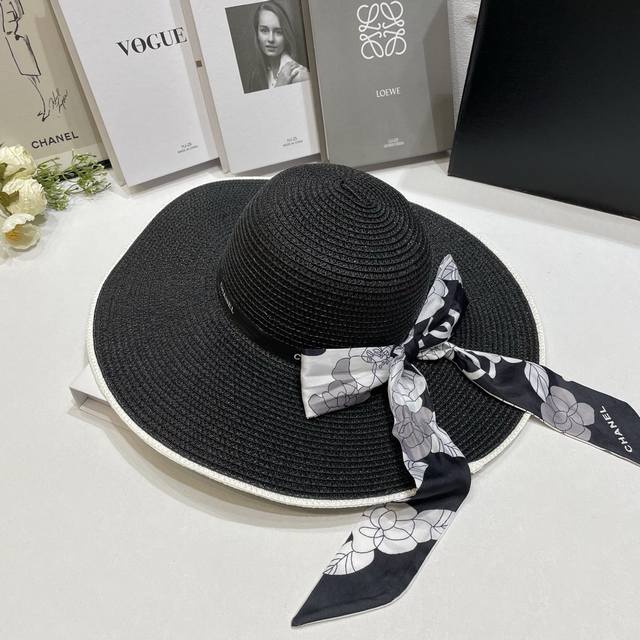 Special price with dust bag Chanel 2025 new color matching ribbon style large br