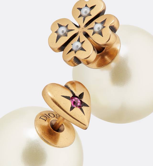 Dior Dior asymmetrical heart Cd earrings popular classic style D home 20 early s