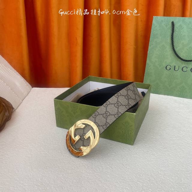 Gucci top quality, double-sided lychee pattern, with exquisite buckle, fine work