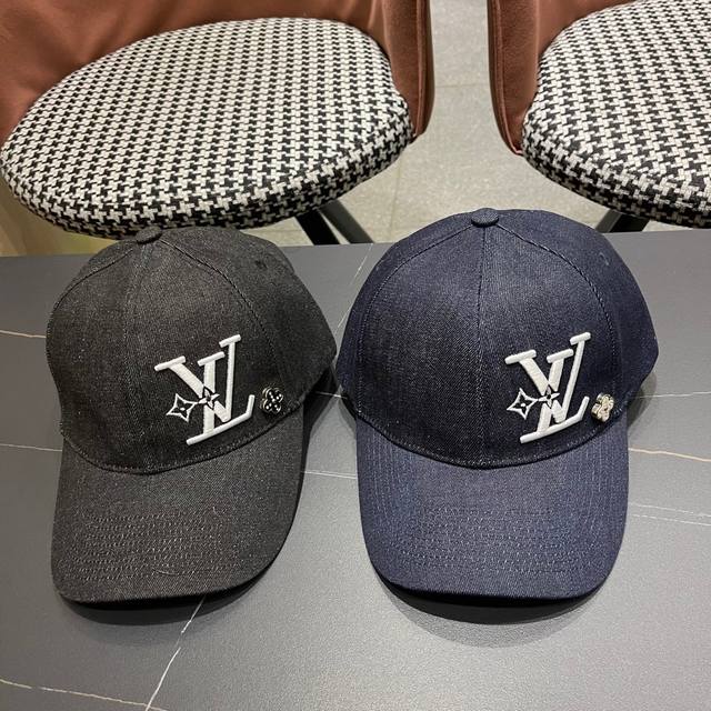 Lv Louis Vuitton new original baseball cap, Lv embroidery, 1:1 mold opening and