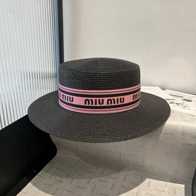 Miumiu new flat top hat, head circumference 57Cm