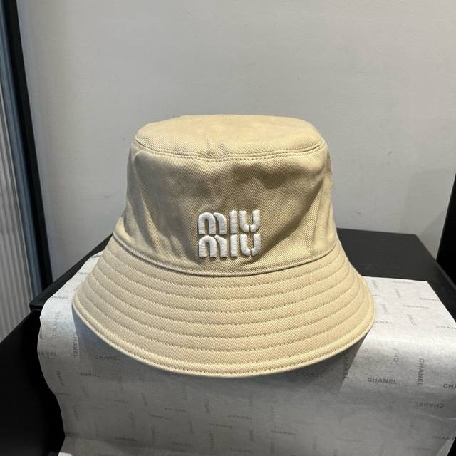 Miumiu new style fisherman hat, sun hat, head circumference 57Cm