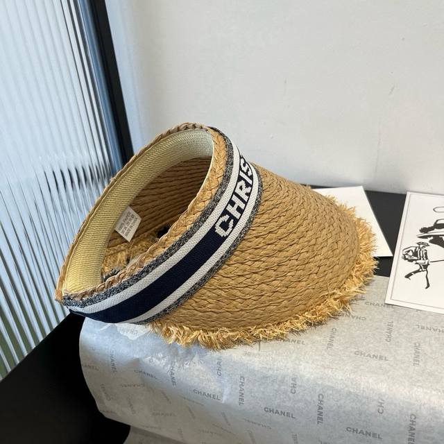 Dior and straw headband sun hat