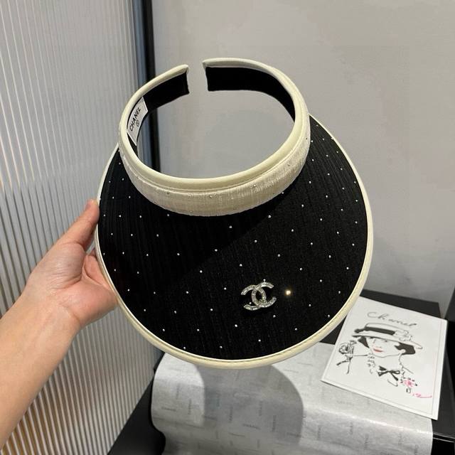 Chanel hollow headband sun hat