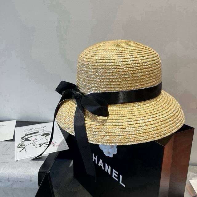Chanel straw hat, lantern hat, head circumference 57Cm