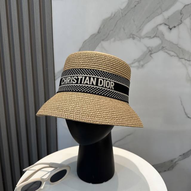 Dior 2025 new straw hat, high-end customization, celebrity style, details to be
