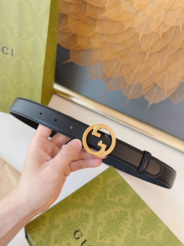 Gucci's new round interlocking double G buckle continues to reinterpret and pres