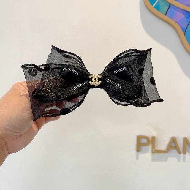 with packaging Chanel Chanel star style bow clip hair clip slingshot clip Intern