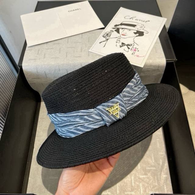 Lv gold and straw hat, customized with high-end materials, head circumference 57