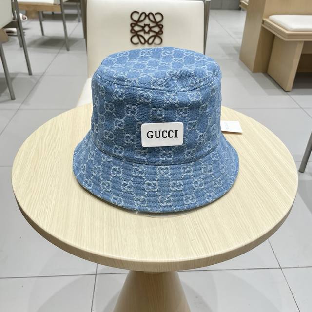 Gucci classic flower bucket hat, unisex, head circumference 57cm