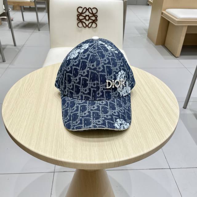 Oior Dior pure cotton baseball cap, European and American heavy craftsmanship, m