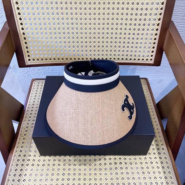 Running volume Celine ~ New hollow top hat color matching edge design, the versi
