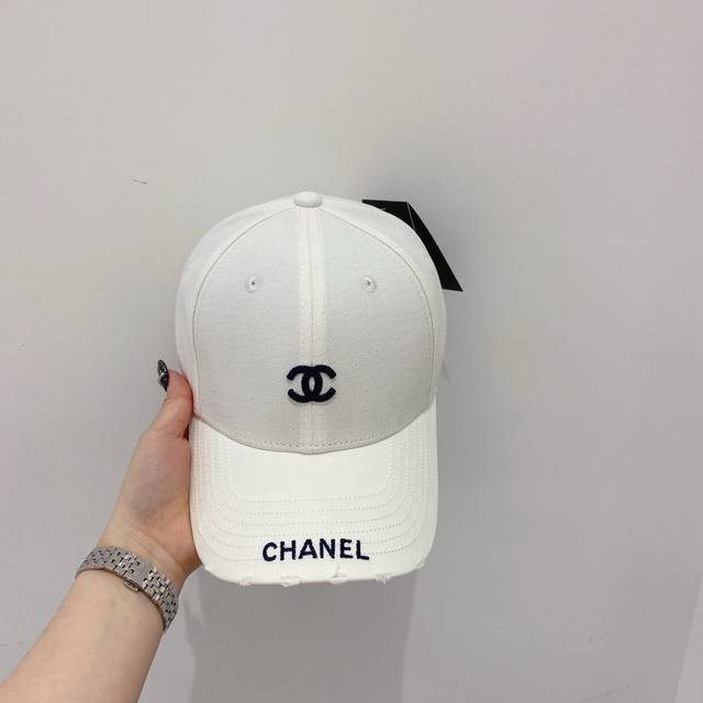 running volume Chane* scheming small ripped baseball cap custom woven precision