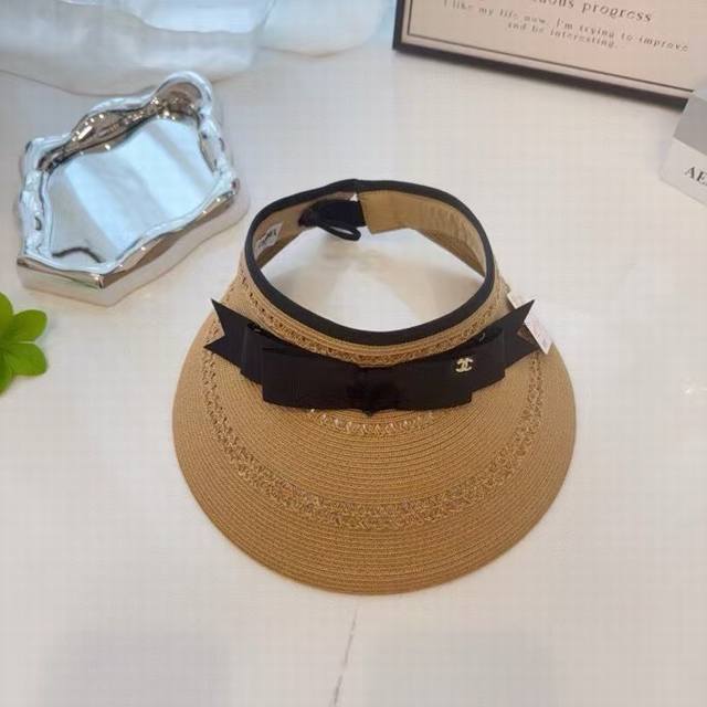 Running volume Chanel ~ New style thin braided hollow top hat Weaving craftsmans
