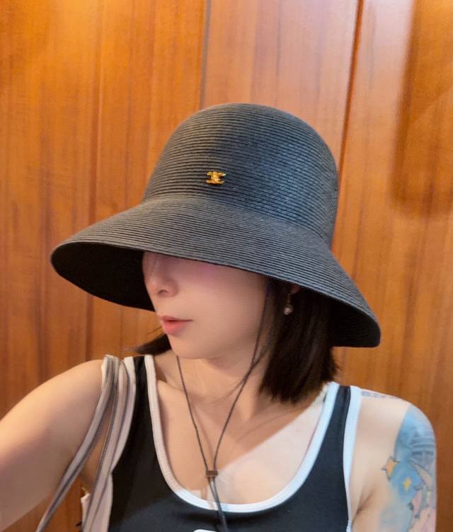 Running volume 25 new Super fine imported paper straw large brim straw basin hat