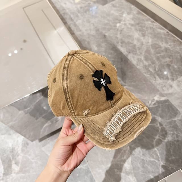 Chrome Hearts new street style cotton baseball cap, personalized fashion style C