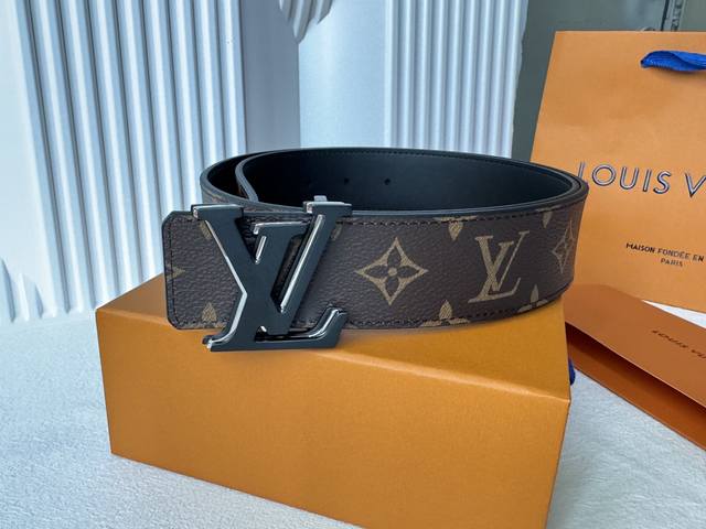 Donkey Brand ~ Initiales double-sided belt combines Monogram Eclipse and the new