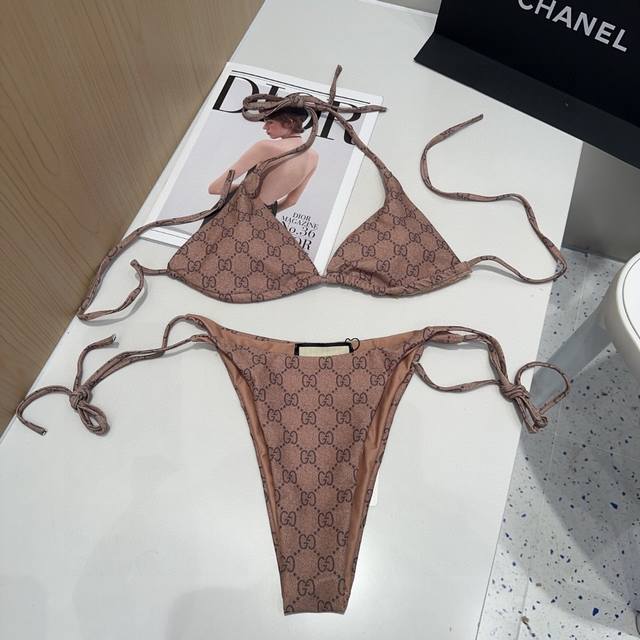 Gucci swimsuit, the real thing is so beautiful! It can't be photographed to show