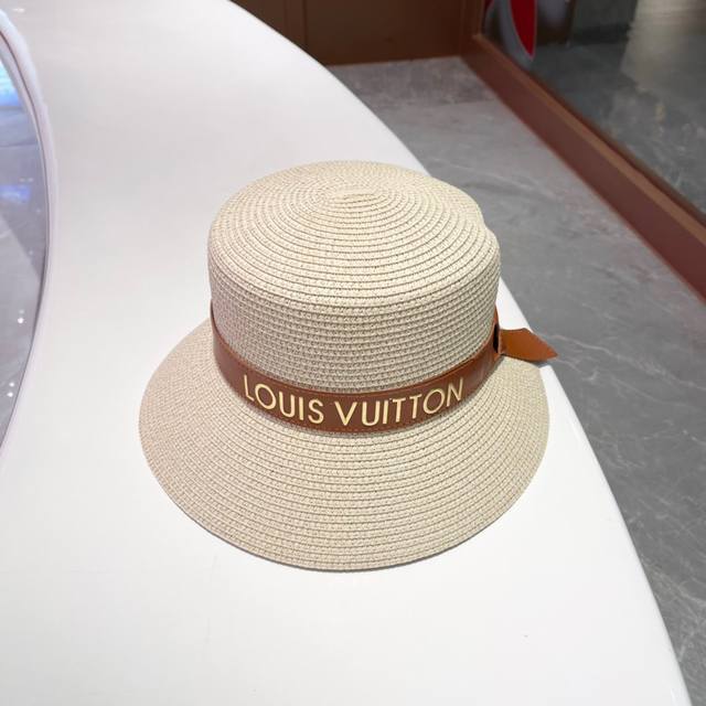 New Lv belt straw basin hat straw hat simple and generous, all-match single prod