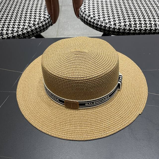 Balenciaga spring new British flat-top Korean version of the casual sunshade str