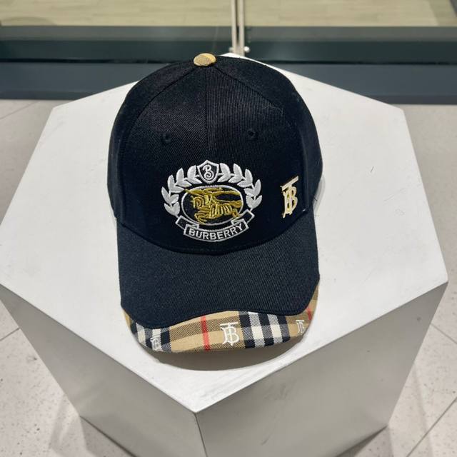 Burberry original baseball cap counter hot sale pure cotton lining, light and br